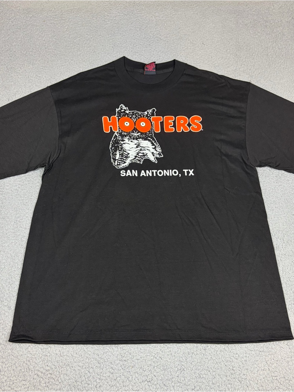 Vintage Hooters San Antonio Men’s XL Black Single Stitch USA Remember the Owlomo